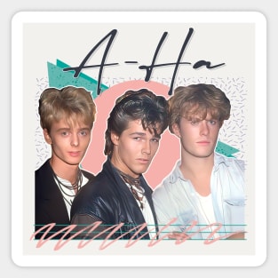 Vintage Style 80s A-Ha Design Magnet